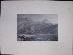 J.M.W Turner Rare “Valle Crucis Abbey Wales” 1873 Picturesque Views in England-35