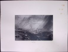 J.M.W Turner Rare “City of Coventry” 1873 Picturesque Views in England-64