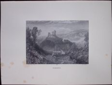 J.M.W Turner Rare “Okehampton Devonshire” 1873 Picturesque Views in England-22