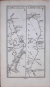 Ireland 245 Years -Old Antique Road Map From Roscommon to Carrick-240