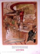 Guinness 1968 Original 58 Years-Old Print The Queen Mary Bar G.E. 4459.B.