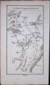 Ireland 245 Years -Old Antique Road Map Omagh, Cookstown, Dungannon-256