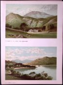 Scotland Rowardennan & Tarbet Loch Lomond Antique Coloured Print-38