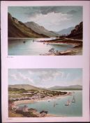 Scotland Loch Eck & Dunoon Antique Coloured Print-26