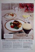 Guinness Guide To A Steak 1960 Original 66 Years-Old Print -GE 2760.