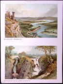 Scotland Valley of the Tay & Rumbling Bridge Antique Print-56
