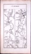 Ireland 245 Years -Old Antique Road Map Londonderry & Letterkenny-36