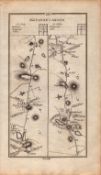 Ireland Rare Antique 1777 Road Map Cavan to Ardee & Collom-252