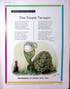 Guinness 1961 Original 65 Years-Old Print The Torpid Terrapin- G.E.3383-A.