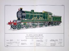 The North Eastern Railway Coloured Antique Book Plate.