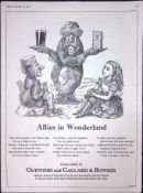 Guinness 68 Years-Old Advert 1958 Allies In Wonderland Print: G.E.2978-C.