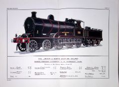 The London & North Western Railway Coloured Antique Book Plate.