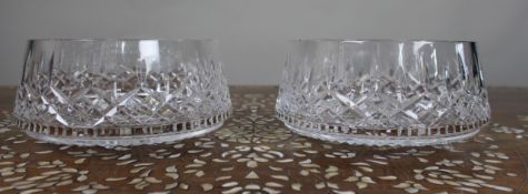 Pair of Vintage Waterford Hand-Cut Crystal Bowls