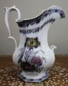 Large 19th-century Staffordshire ironstone jug