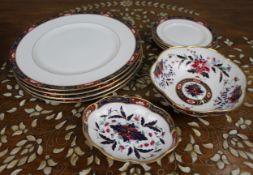 Collection of 8 Pieces of Royal Worcester Prince Regent