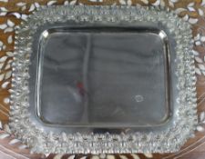 Late Victorian Silver Plated Serving Tray