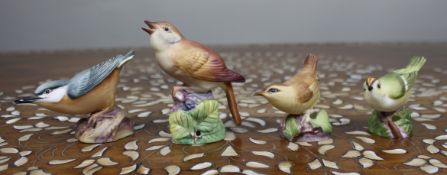 Collection of 4 Vintage Porceain Birds