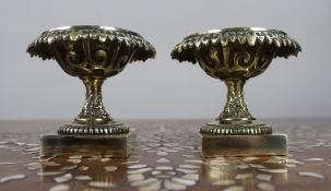 Pair of Grand Tour Style Bronze Urns c.1900