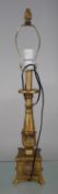 Decorative Composite Gilt Table Lamp
