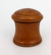 Turned Wooden Pot with Domed Lid, c.1900