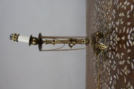 Vintage Gilt Brass Table Lamp – Neoclassical Revival, c.1930