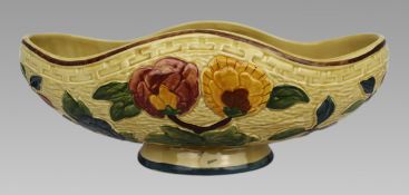 H.J.Wood Indian Tree Boat Shaped Bowl