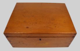 Late Victorian/Edwardian Satinwood Case Caddy
