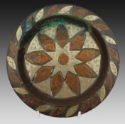 Vintage Brass, Silver & Copper Charger