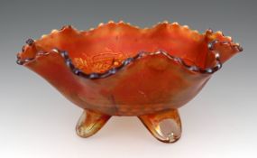 Vintage Iridescent Carnival Glass Bowl