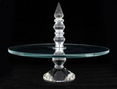 Crystal Display Stand Cake Plate