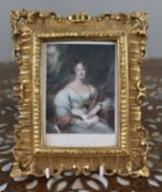 Early 19th Century Coloured Mezzotint in Gilt Frame