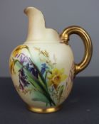Royal Worcester Blush Ivory Porcelain Jug 1094 c.1903