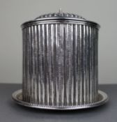 Antique Silver Plated Lidded Caddy