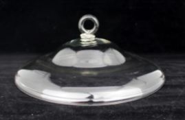 Antique Hand-Blown Glass Smoke Bell c.1890