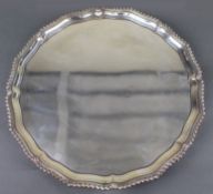 Antique Silver Plated Footed Serving Tray