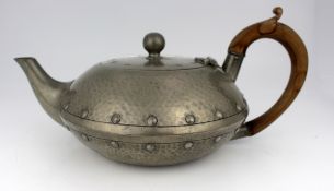 Arts & Crafts Pewter Teapot by James Dixon & Sons