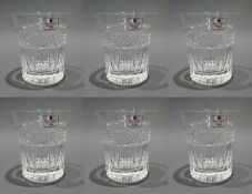 Set of 6 Tudor Crystal Tumblers