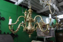 Very Heavy Brass Chandelier