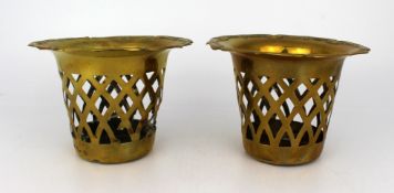 Pair of Antique Brass Dishes