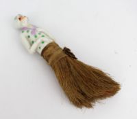 Vintage Porcelain Figural Brush