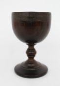 Turned Wooden Goblet, 19th Century
