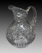 English Cut Glass Crystal Water Jug