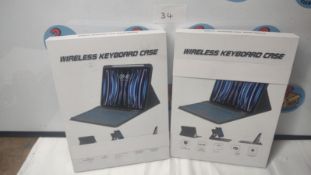 2 Pack iPad Wireless Keyboard Case. Est £30