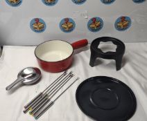 Fondue Pan & Accessories. Est £20