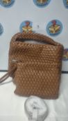 Women's Brown Weave Handbag & Purse. Est £15