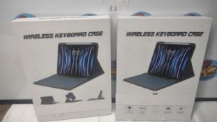 2 Pack iPad Wireless Keyboard Case. Est £30