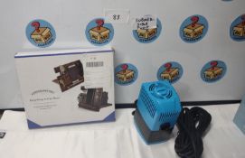 Docking Station & Submersible Water Pump. Est £30