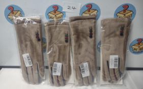 4 Pack of Women's Gloves. Est £25