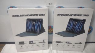 2 Pack iPad Wireless Keyboard Case. Est £30