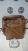 Women's Brown Weave Handbag & Purse. Est £15